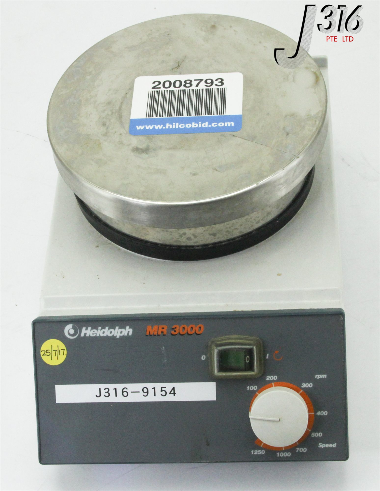 9154 HEIDOLPH MAGNETIC STIRRER MR 3000 J316Gallery 9154-heidolph-magnetic-stirrer-mr-3000-j316gallery